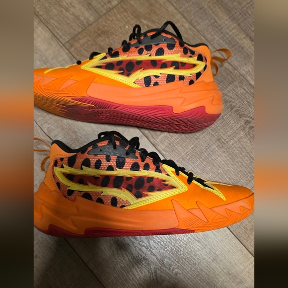Puma ($175) Scoot Zeros Cheetah Orange Basketball Shoes Mens Athletic Sneakers - Picture 10 of 14